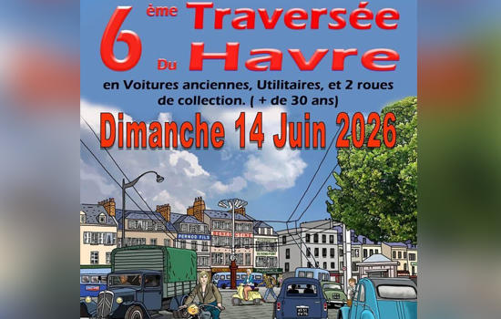 Traversée du Havre en voitures anciennes