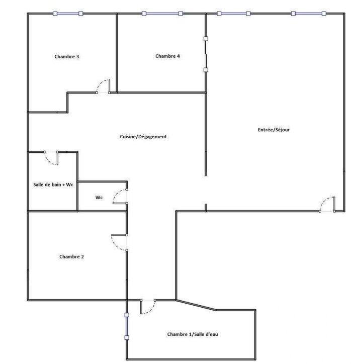 Appartement - 93 m² - 5 pièces