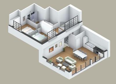 Duplex - 91 m² - 3 pièces