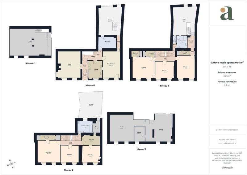Maison ancienne - 350 m² - 10 pièces