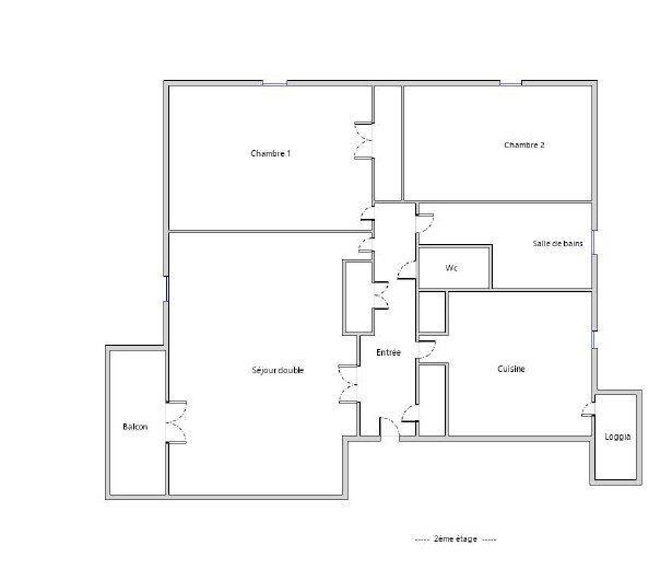 Appartement - 70 m² - 3 pièces