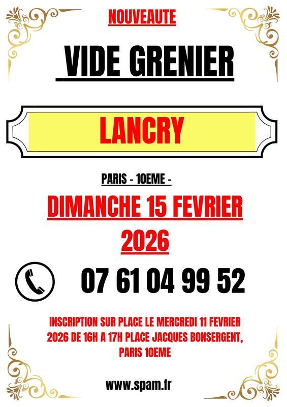 Vide grenier lancry