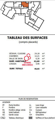 Appartement - 43 m² - 2 pièces