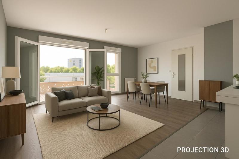 Appartement - 64 m² - 3 pièces