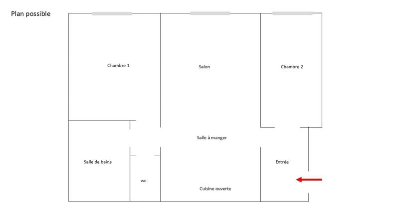 Appartement - 50 m² - 3 pièces