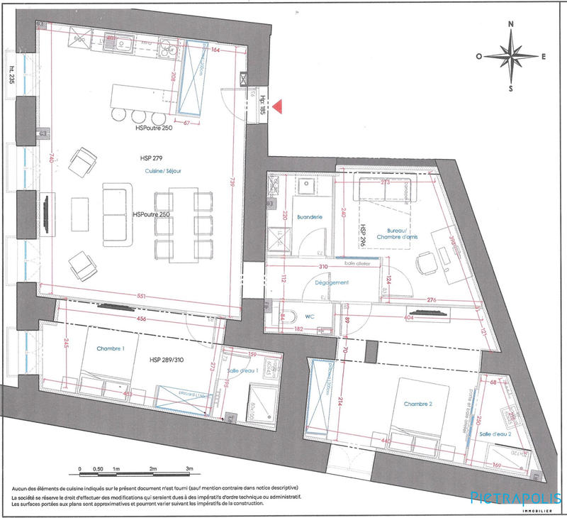 Appartement - 102 m² - 4 pièces