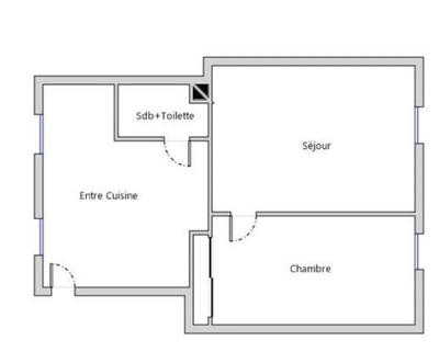 Appartement - 30 m² - 2 pièces