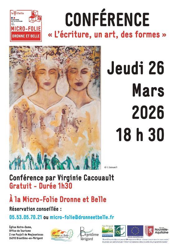 Conférence: l'écriture, un art, des formes