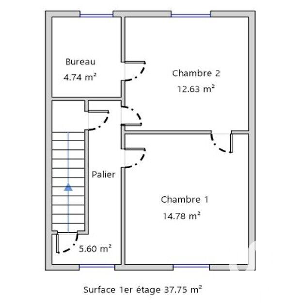 Maison - 75 m² - 3 pièces