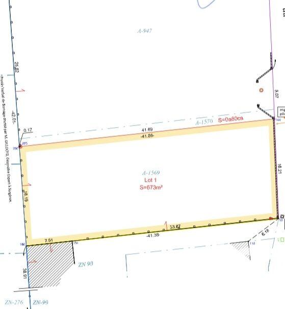 Terrain - 673 m²