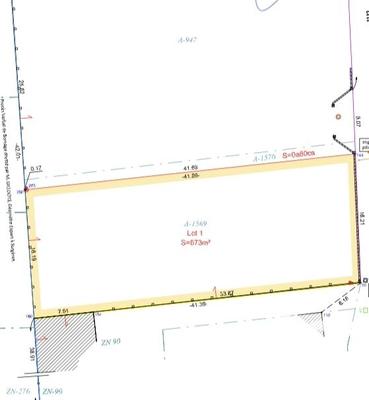 Terrain - 673 m²