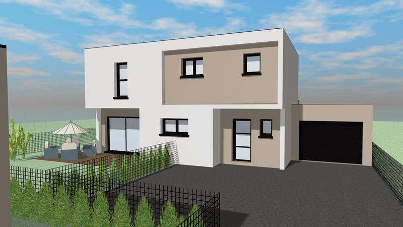 Maison contemporaine - 123 m² - 5 pièces