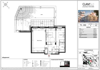 Appartement - 64 m² - 3 pièces