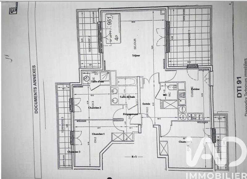 Appartement - 91 m² - 4 pièces