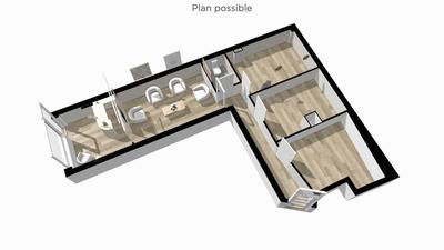 Appartement - 68 m² - 1 pièce