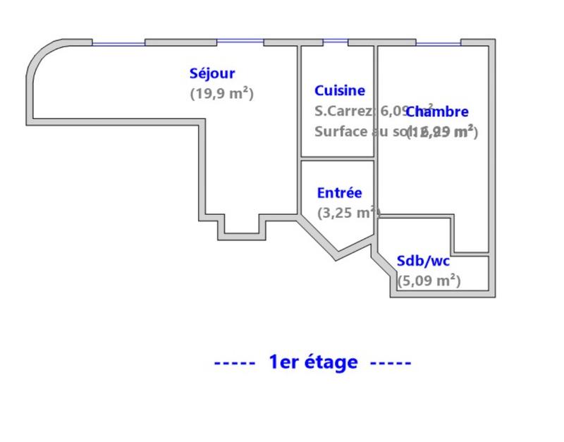 Appartement - 47 m² - 2 pièces