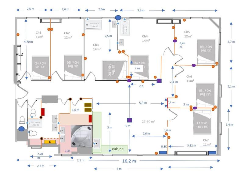 Appartement - 193 m² - 10 pièces
