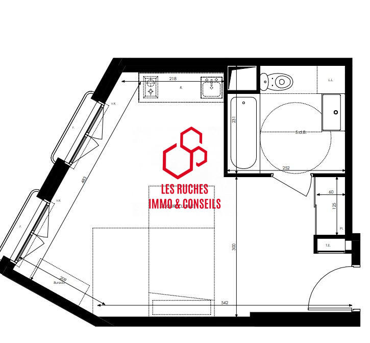 Appartement - 31 m² - 1 pièce