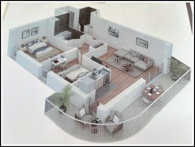 Appartement - 65 m² - 3 pièces