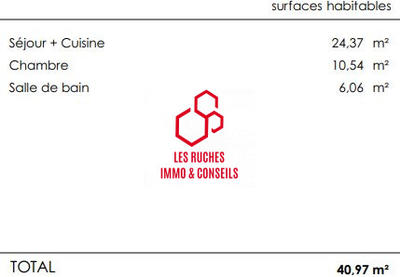 Appartement - 41 m² - 2 pièces