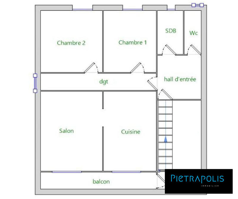 Appartement - 68 m² - 3 pièces