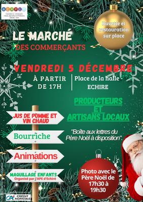 Marché de Noël des commerçants d’Échiré
