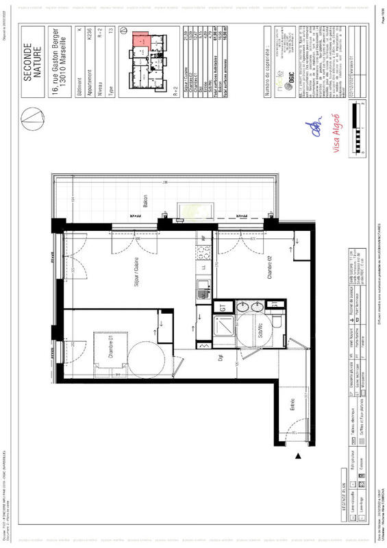 Appartement - 62 m² - 3 pièces