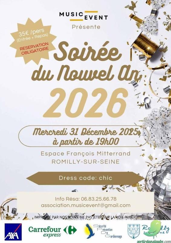 Soirée du Nouvel An à Romilly-sur-Seine