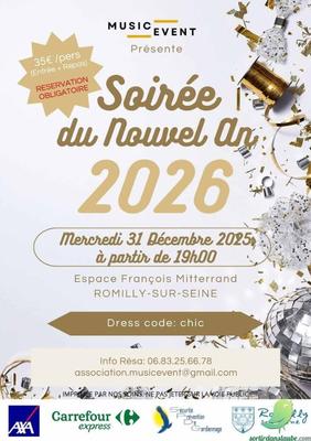 Soirée du Nouvel An à Romilly-sur-Seine