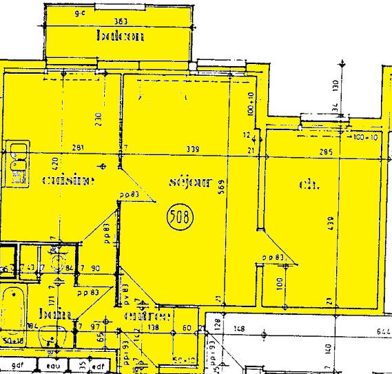 Appartement - 52 m² - 2 pièces