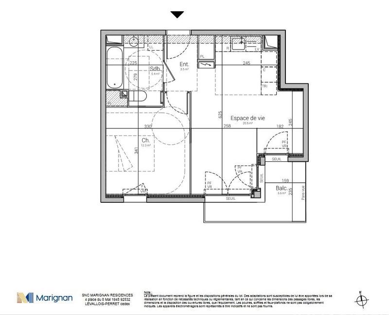 Appartement - 42 m² - 3 pièces