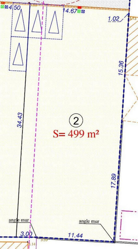 Terrain - 499 m²
