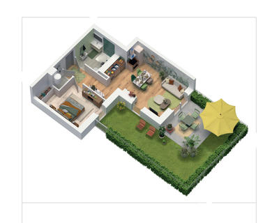 Appartement - 67 m² - 3 pièces