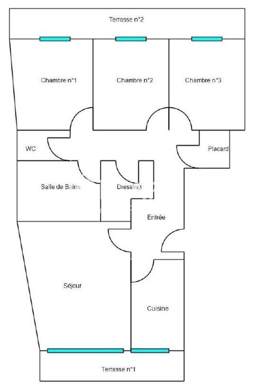 Appartement - 94 m² - 4 pièces