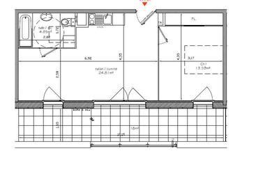 Appartement - 43 m² - 2 pièces