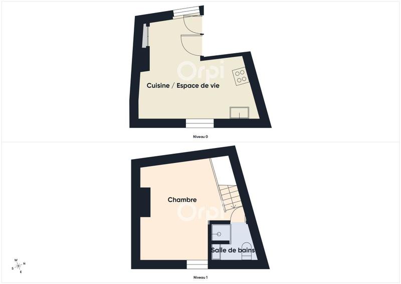 Duplex - 31 m² - 2 pièces