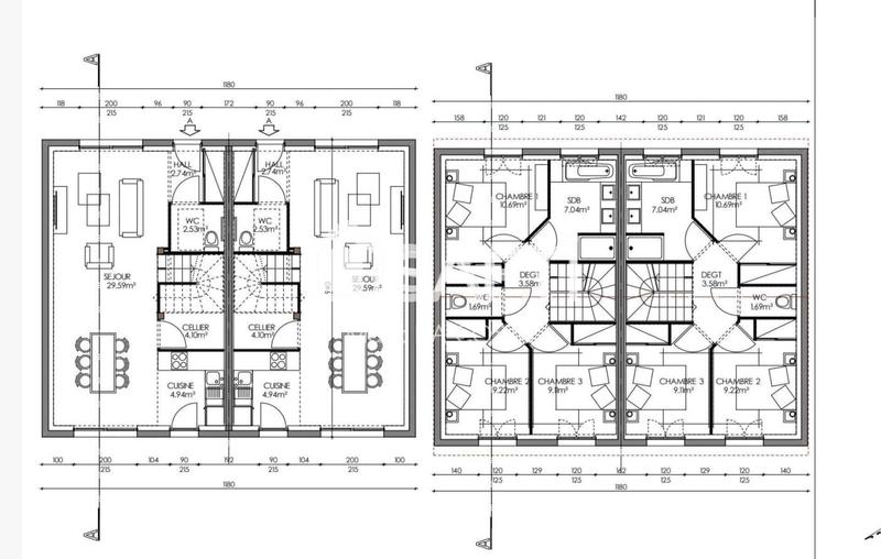 Maison - 86 m² - 4 pièces