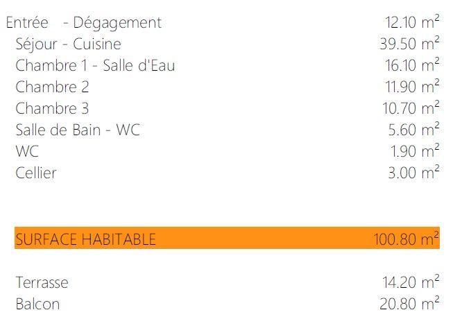 Appartement - 104 m² - 4 pièces