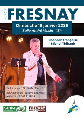 Spectacle chanson française de Michel Thibault