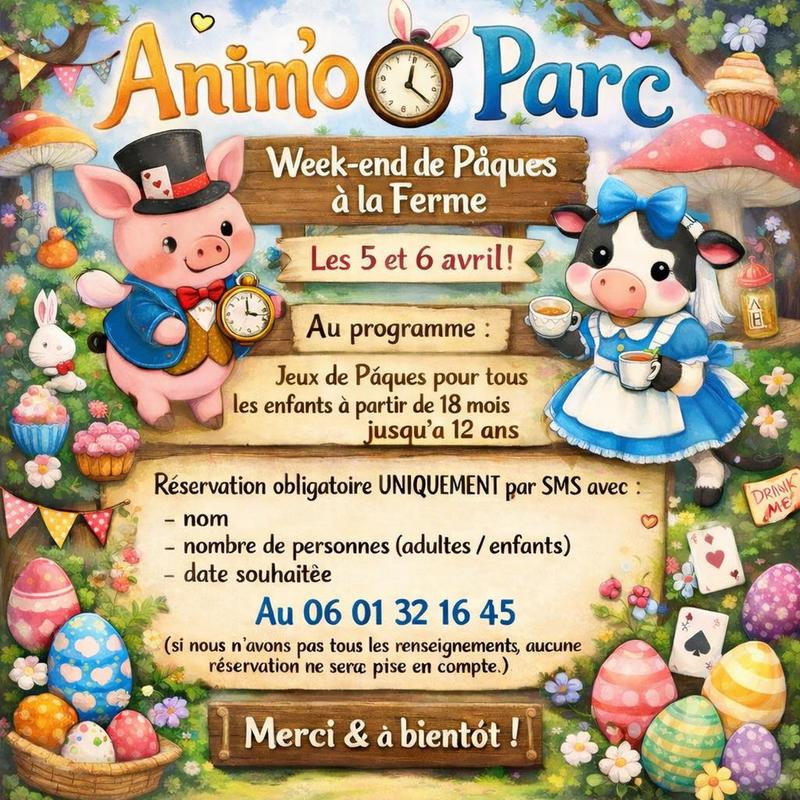 Pâques chez Anim'O Parc