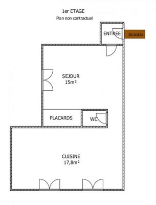 Appartement - 62 m² - 3 pièces