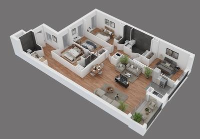 Appartement - 117 m² - 5 pièces