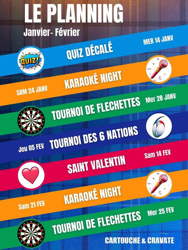 Cartouche &amp; Cravate : Tournoi des 6 nations
