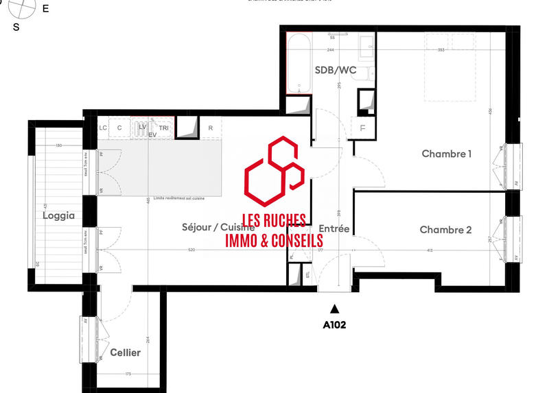 Appartement - 67 m² - 3 pièces