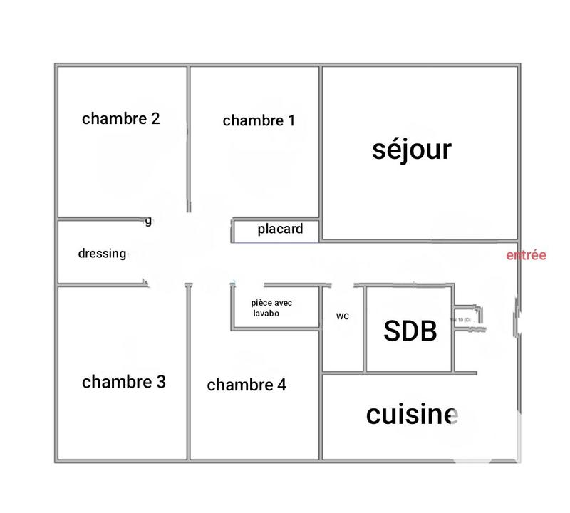 Appartement - 88 m² - 5 pièces