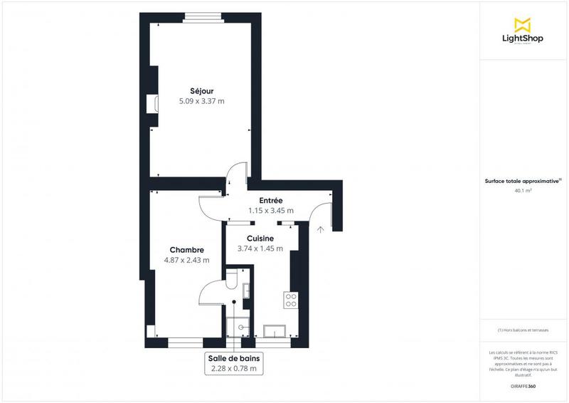 Appartement - 41 m² - 2 pièces