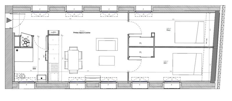 Appartement - 53 m² - 3 pièces