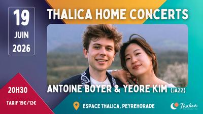Thalica Home Concerts : Antoine Boyer et Yeore Kim (Jazz)