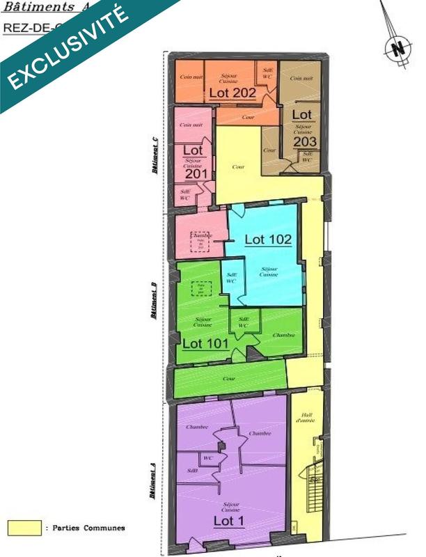 Appartement - 18 m² - 1 pièce