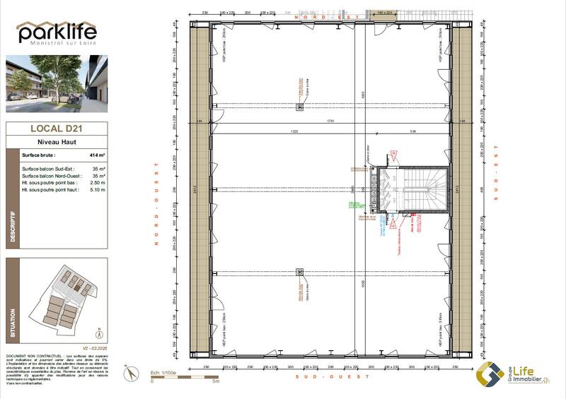 Local d'activités - 414 m² - 1 pièce